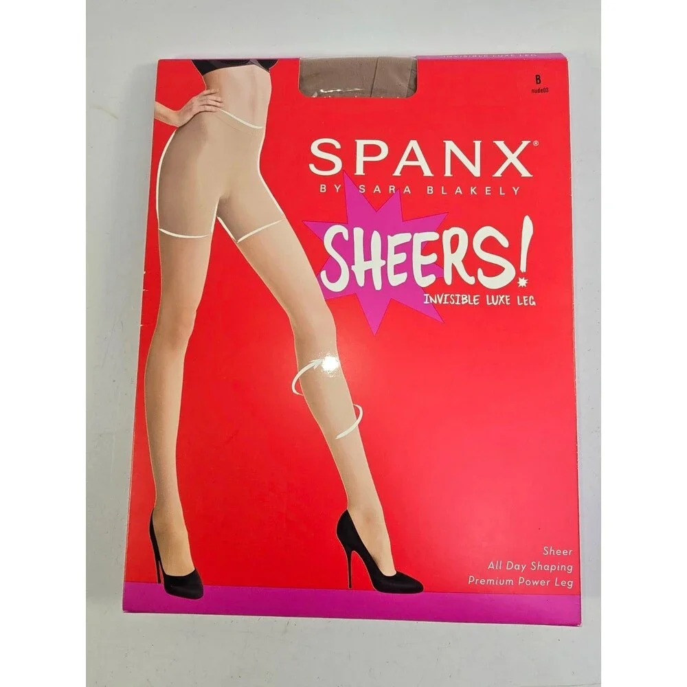 B Spanx Sheers Invisible Luxe Leg Pantyhose Nude03 15 Denier Shaping NIB